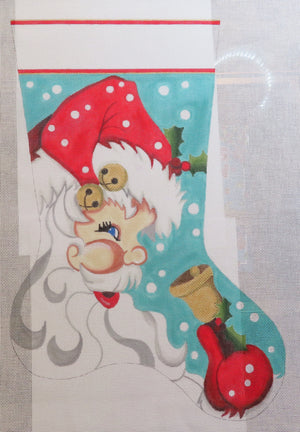 Santa With Bell Stocking