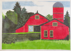 Red Silo and Barn