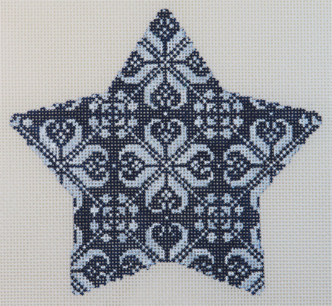 Navy Nordic Star Ornament