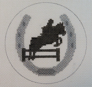 Horse Shoe with Jumper Ornament