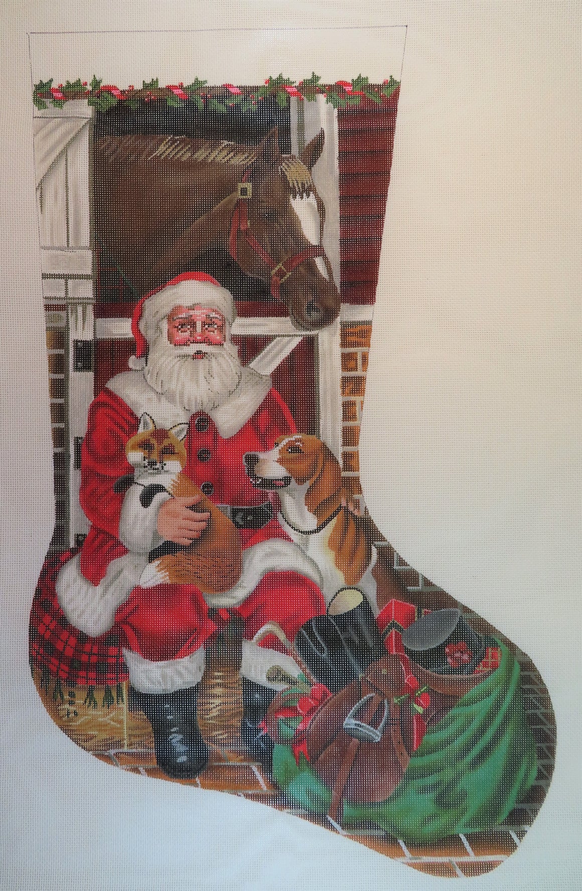 Fox Hunt Santa Stocking