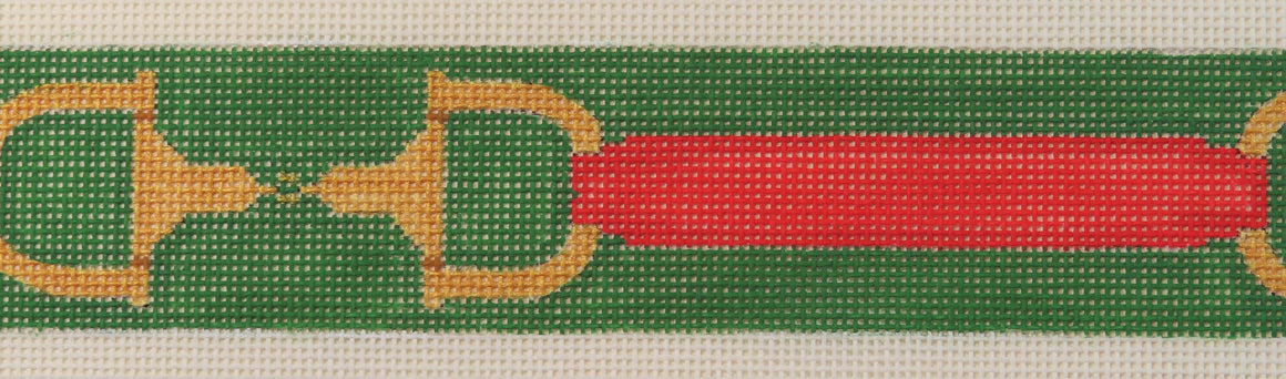 Red & Green Horse Bit Belt