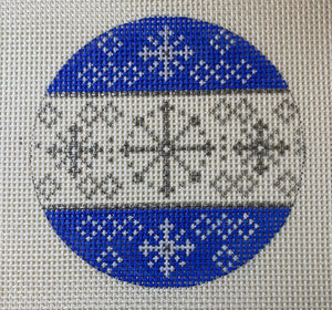 Blue/Silver Snowflake Ornament